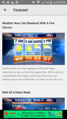 WCIA 3 Weather android App screenshot 0